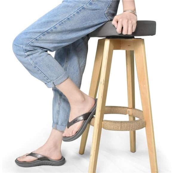 Womens Fashion Orthotic Flip Flops Ladies Slip On Lightweight Comfortable Thick - Picture 6 of 7